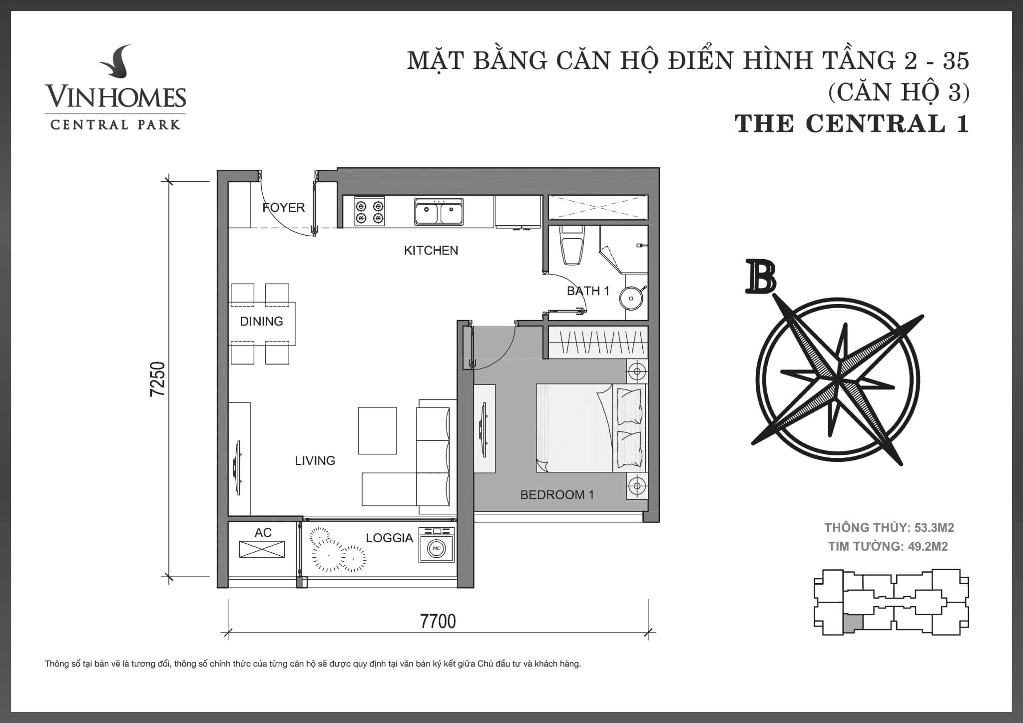 Layout C1-03 | Central 1 - Vinhomes Central Park