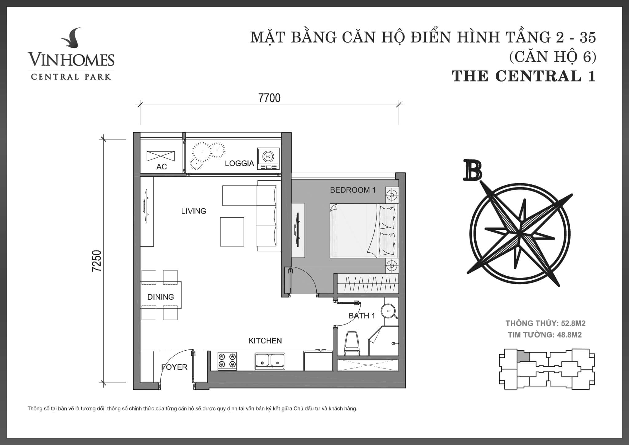 Layout C1-06 | Central 1 - Vinhomes Central Park