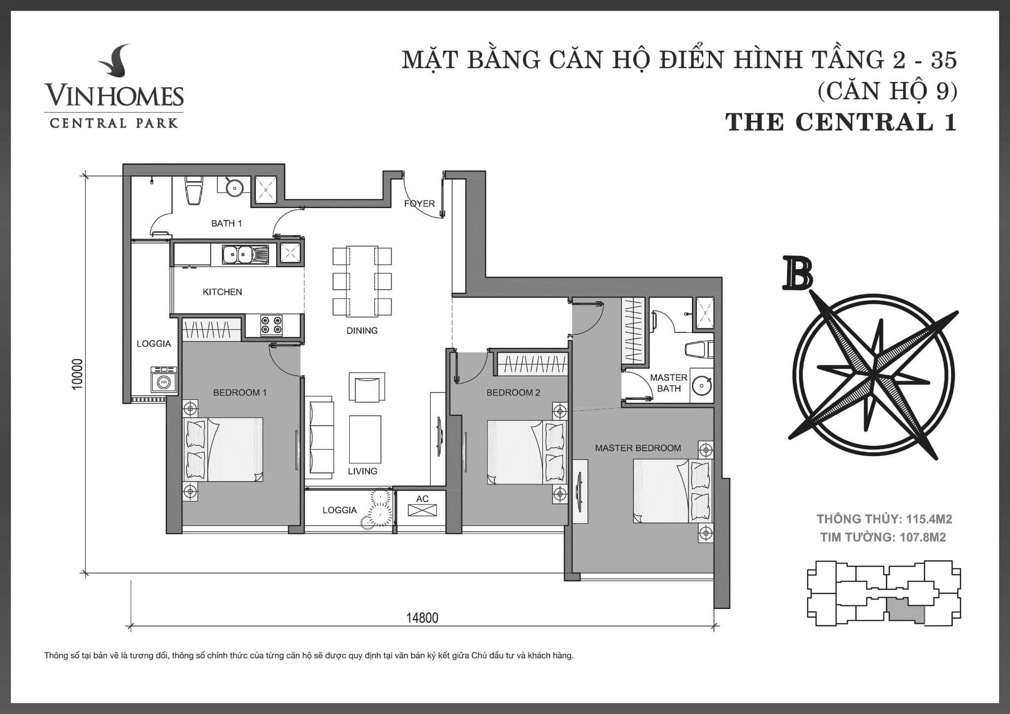 Layout C1-09 | Central 1 - Vinhomes Central Park