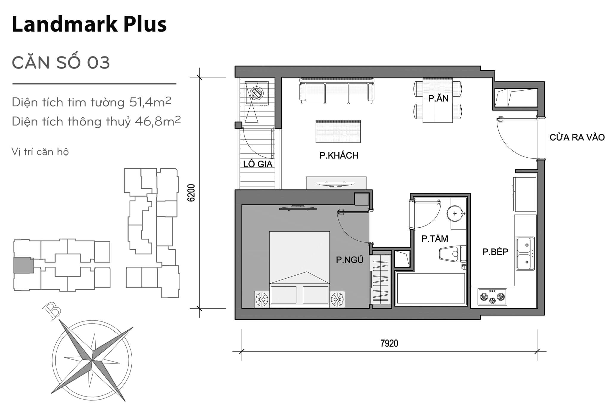 Layout LP-03 | Tòa Landmark Plus - Vinhomes Central Park