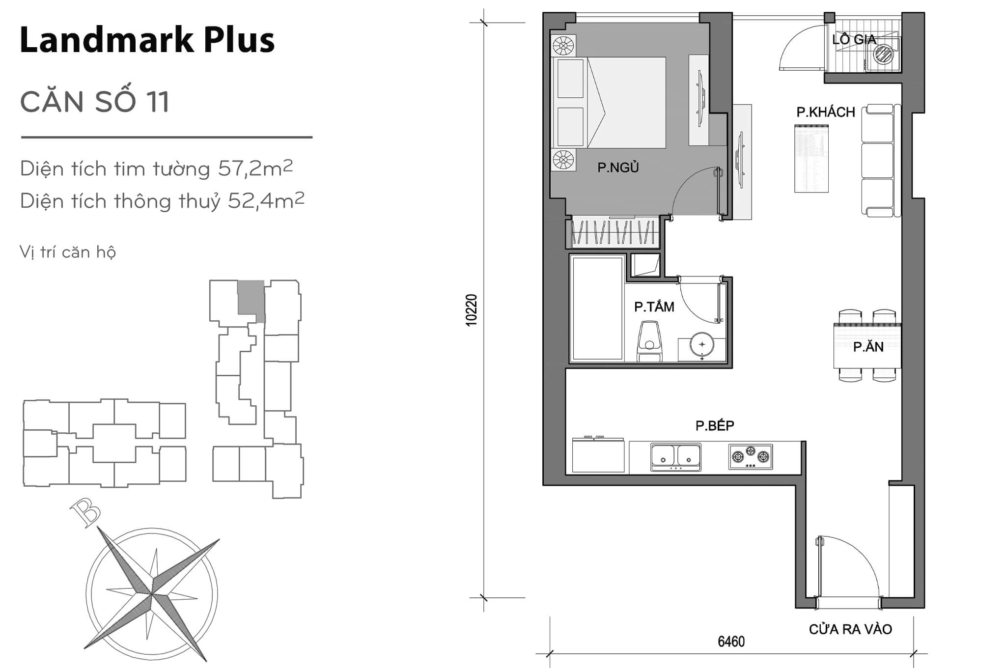 Layout LP-11 | Tòa Landmark Plus - Vinhomes Central Park