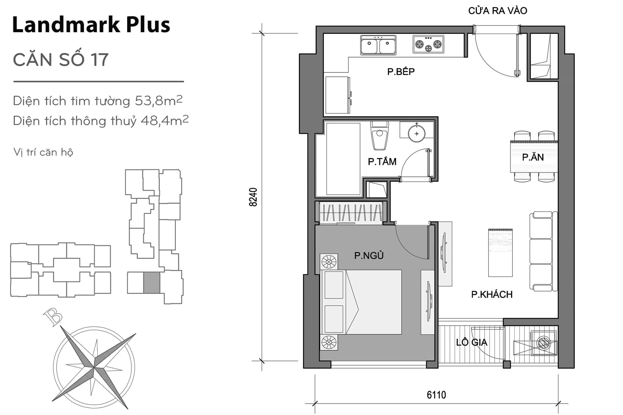 Layout LP-17 | Tòa Landmark Plus - Vinhomes Central Park