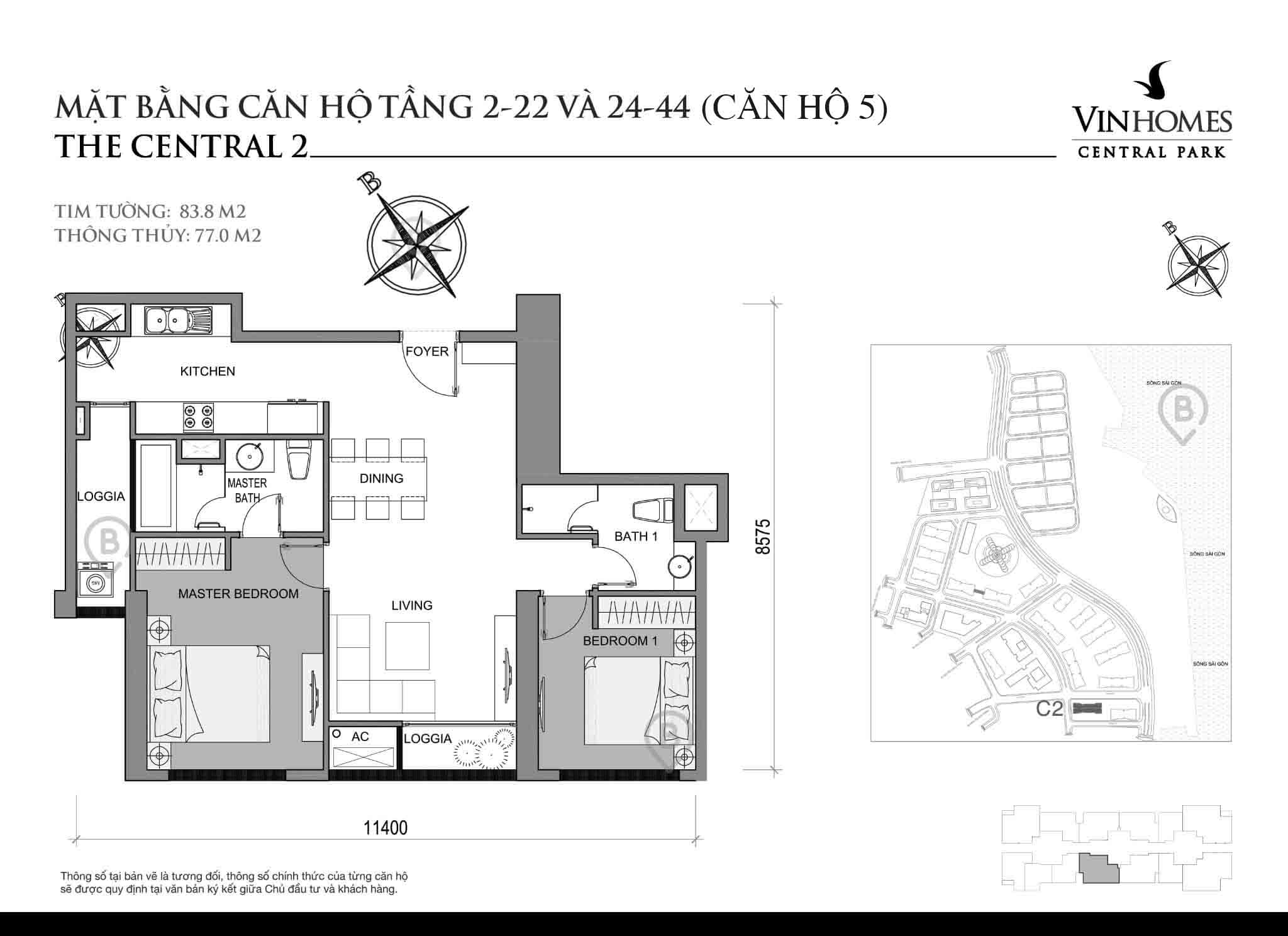 Layout C2-05 | Central 2 - Vinhomes Central Park