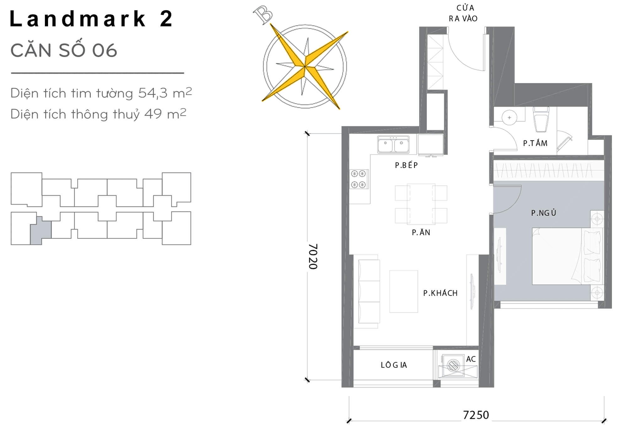 Layout L2-06 | Tòa Landmark 2 - Vinhomes Central Park