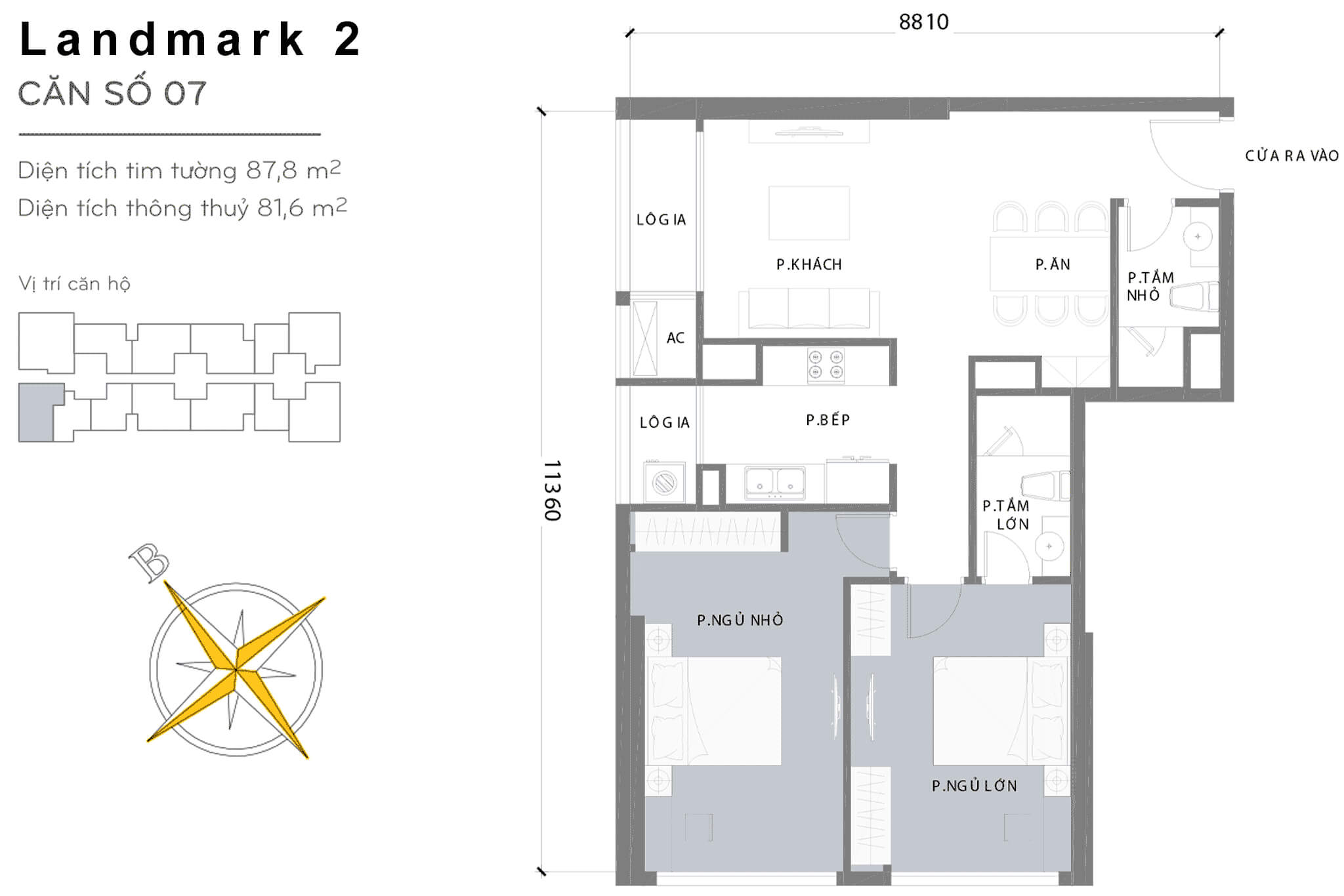 Layout L2-07 | Tòa Landmark 2 - Vinhomes Central Park