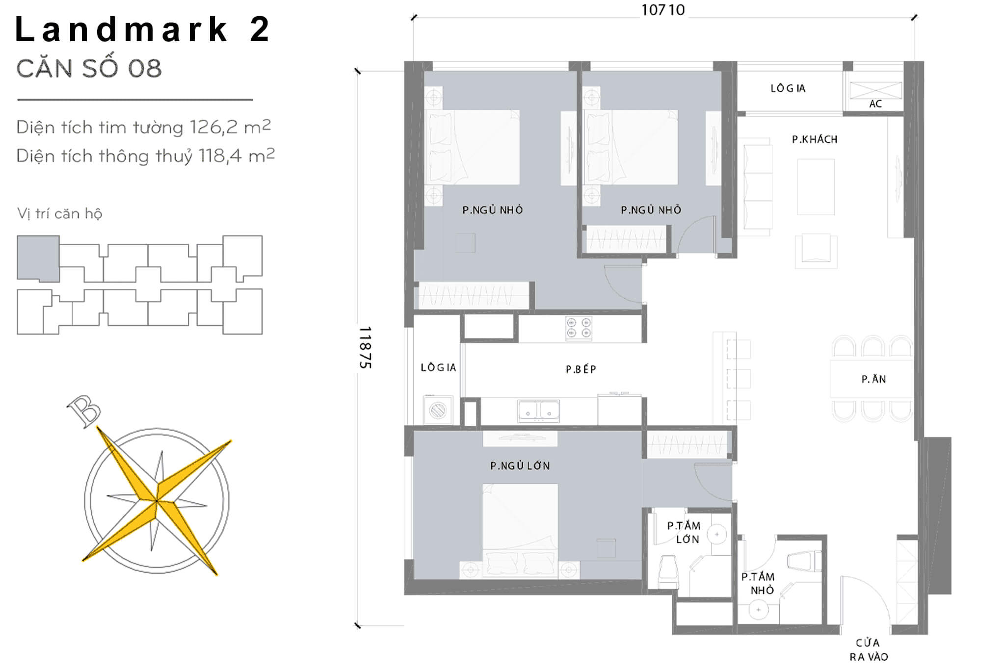 Layout L2-08 | Tòa Landmark 2 - Vinhomes Central Park