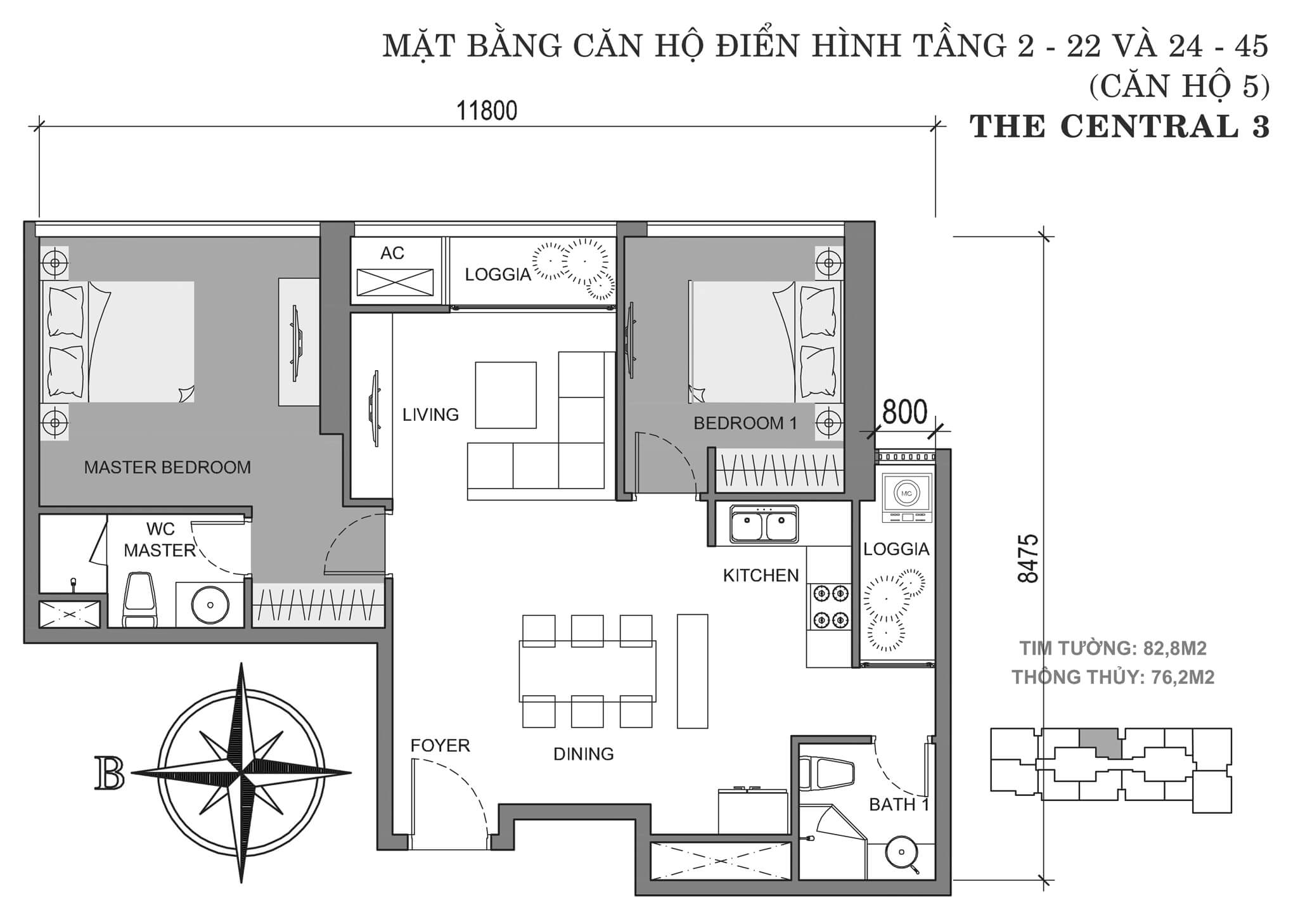 Layout C3-05 | Central 3 - Vinhomes Central Park