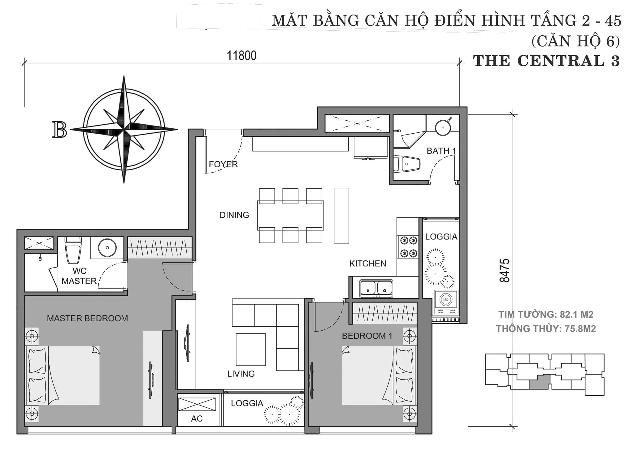 Layout C3-06 | Central 3 - Vinhomes Central Park