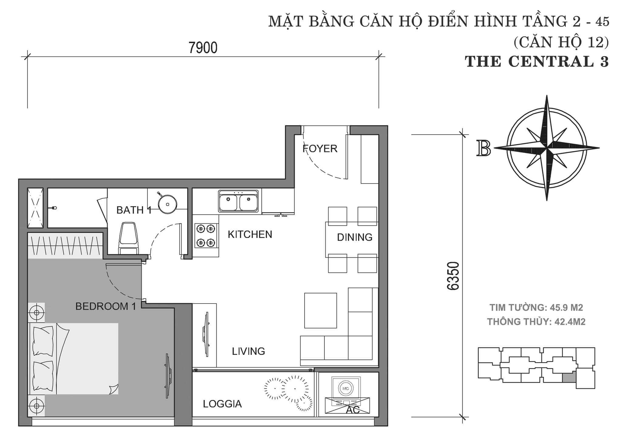 Layout C3-12 | Central 3 - Vinhomes Central Park