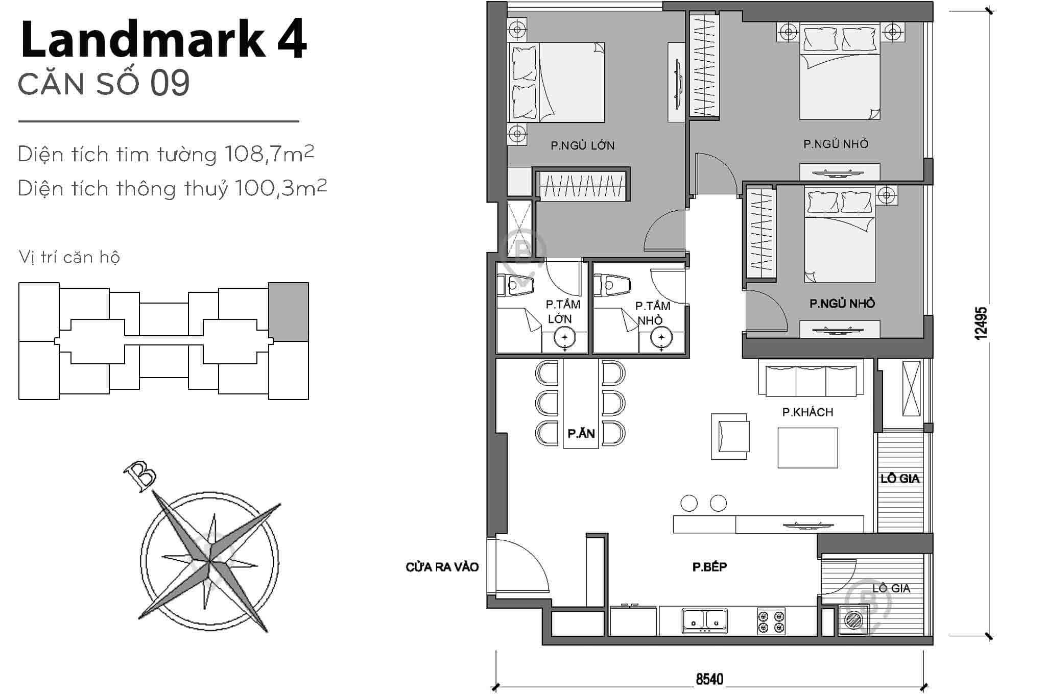 Layout L4-09 | Tòa Landmark 4 - Vinhomes Central Park