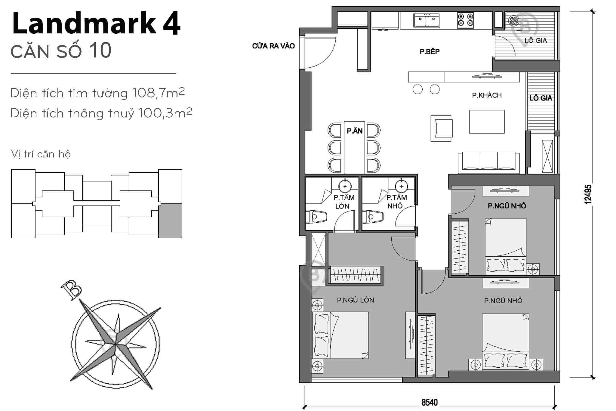 Layout L4-10 | Tòa Landmark 4 - Vinhomes Central Park