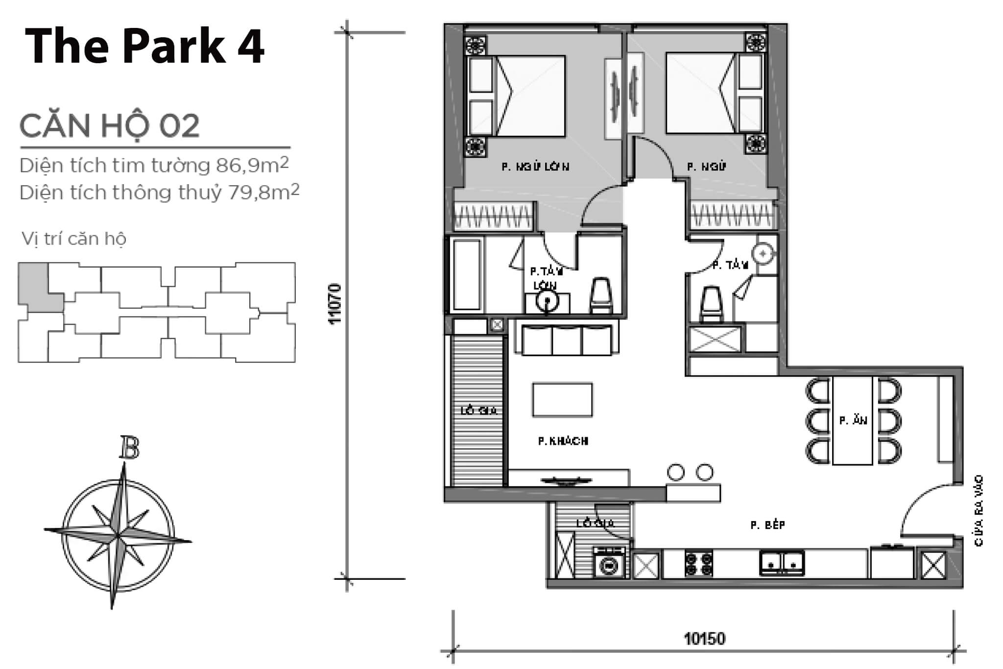 Layout P4-02 | Park 4 - Vinhomes Central Park