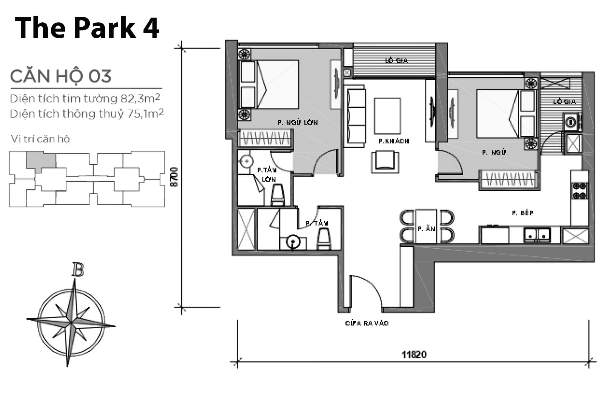 Layout P4-03 | Park 4 - Vinhomes Central Park