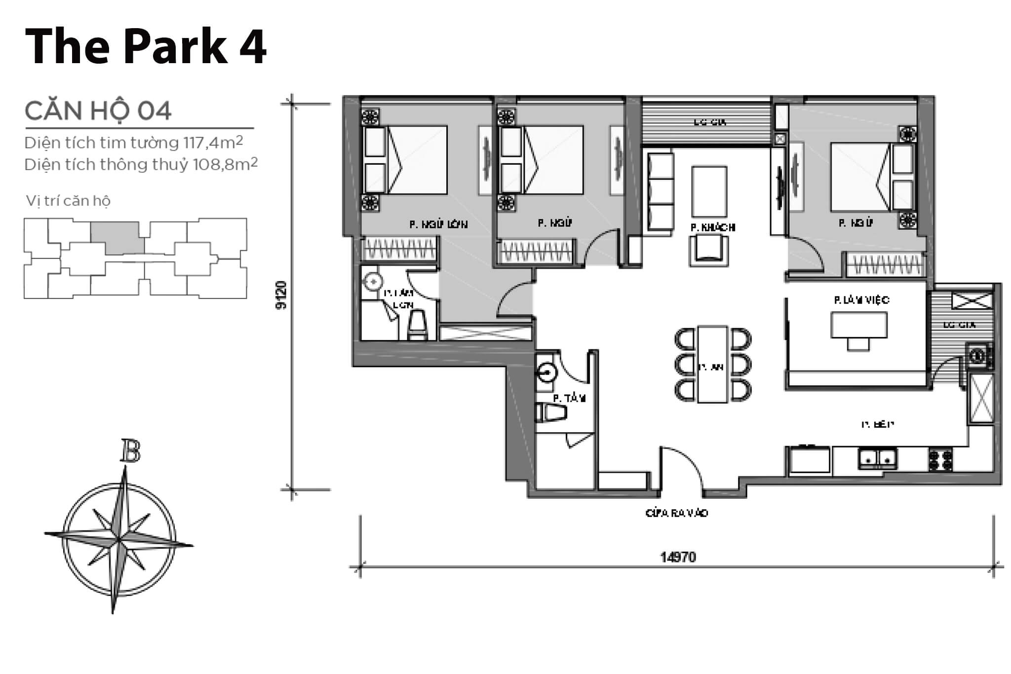 Layout P4-04 | Park 4 - Vinhomes Central Park