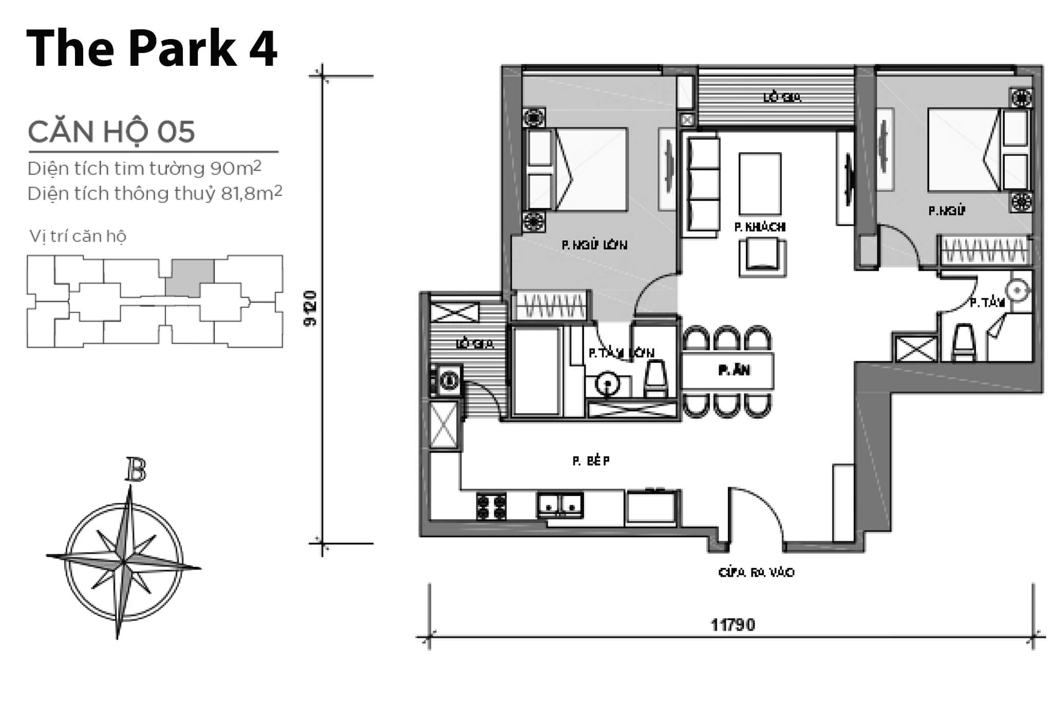 Layout P4-05 | Park 4 - Vinhomes Central Park