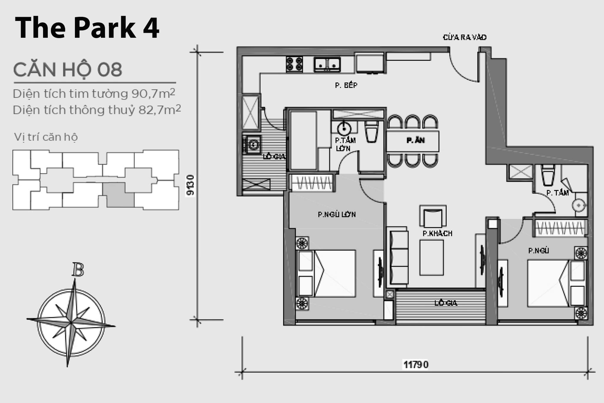 Layout P4-08 | Park 4 - Vinhomes Central Park