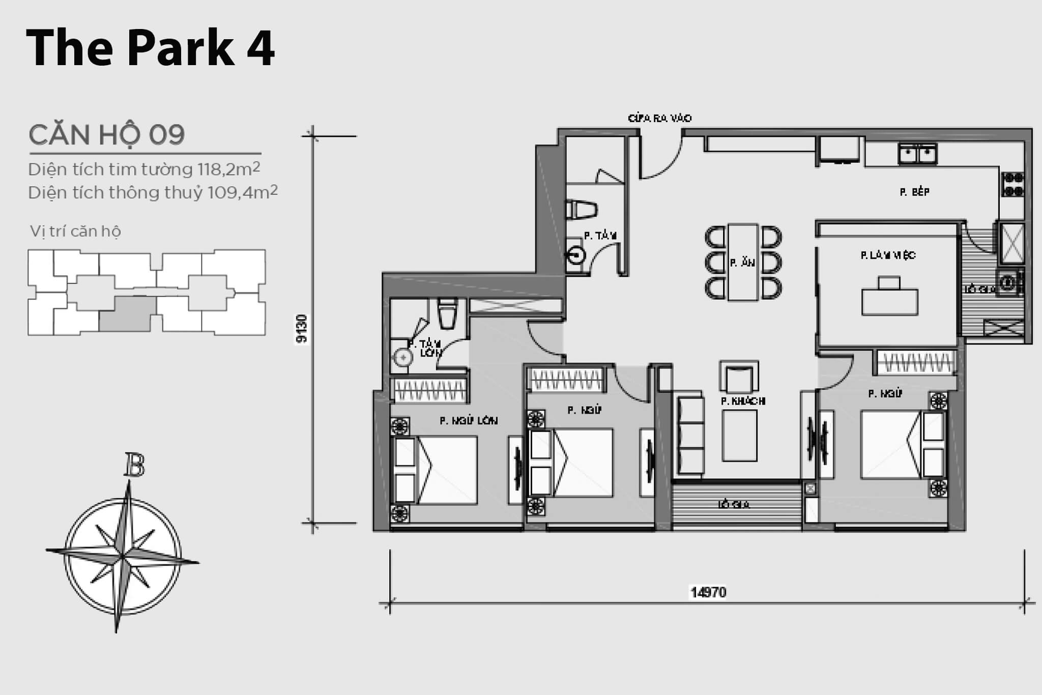 Layout P4-09 | Park 4 - Vinhomes Central Park