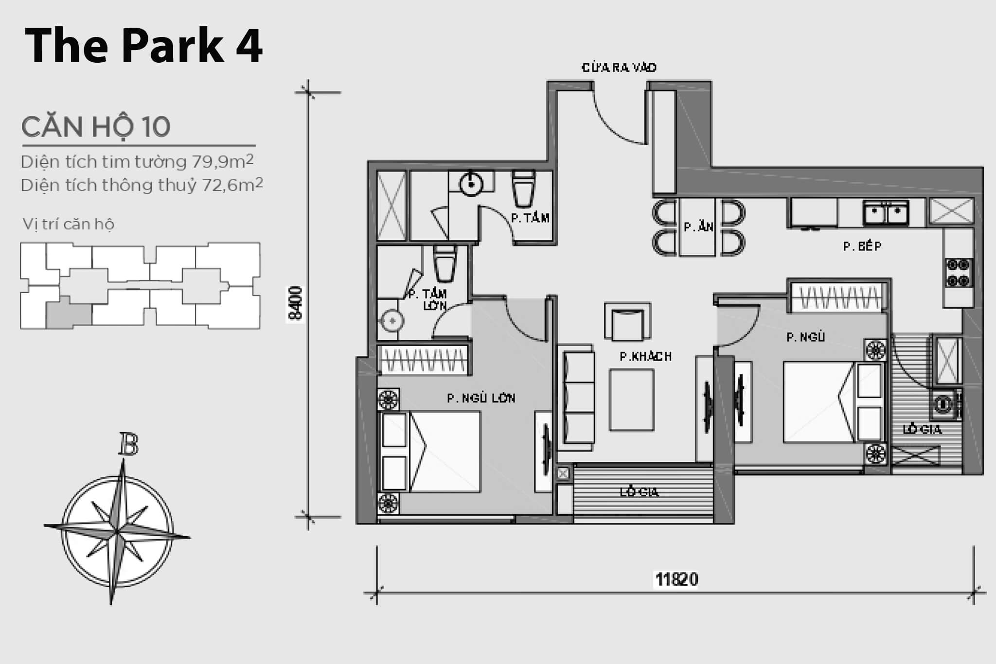 Layout P4-10 | Park 4 - Vinhomes Central Park