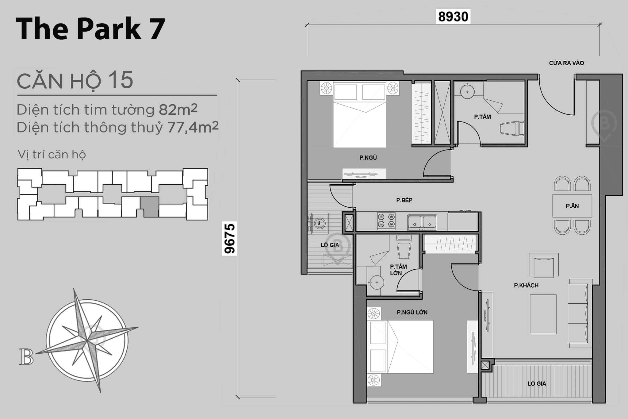 Layout P7-15 | Tòa Park 7 - Vinhomes Central Park