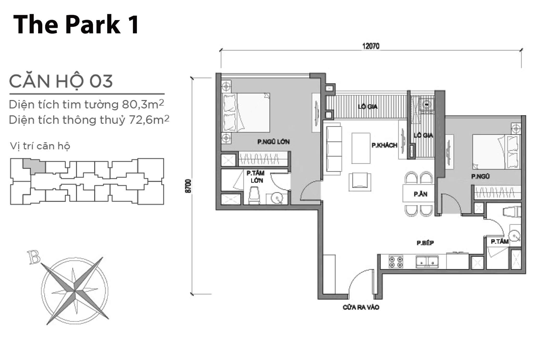 Layout P1-03 | Park 1 - Vinhomes Central Park