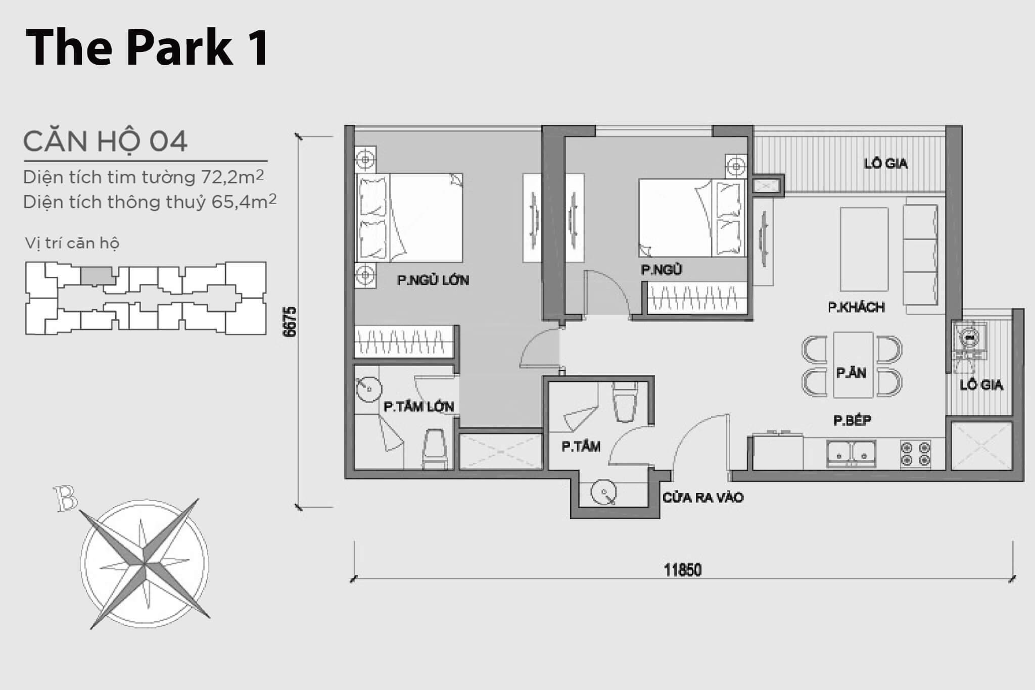 Layout P1-04 | Park 1 - Vinhomes Central Park