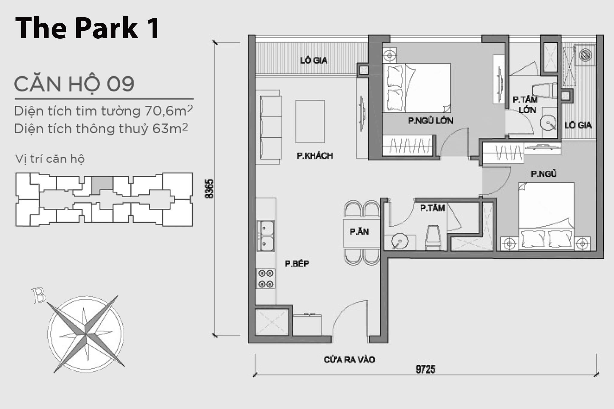 Layout P1-09 | Park 1 - Vinhomes Central Park