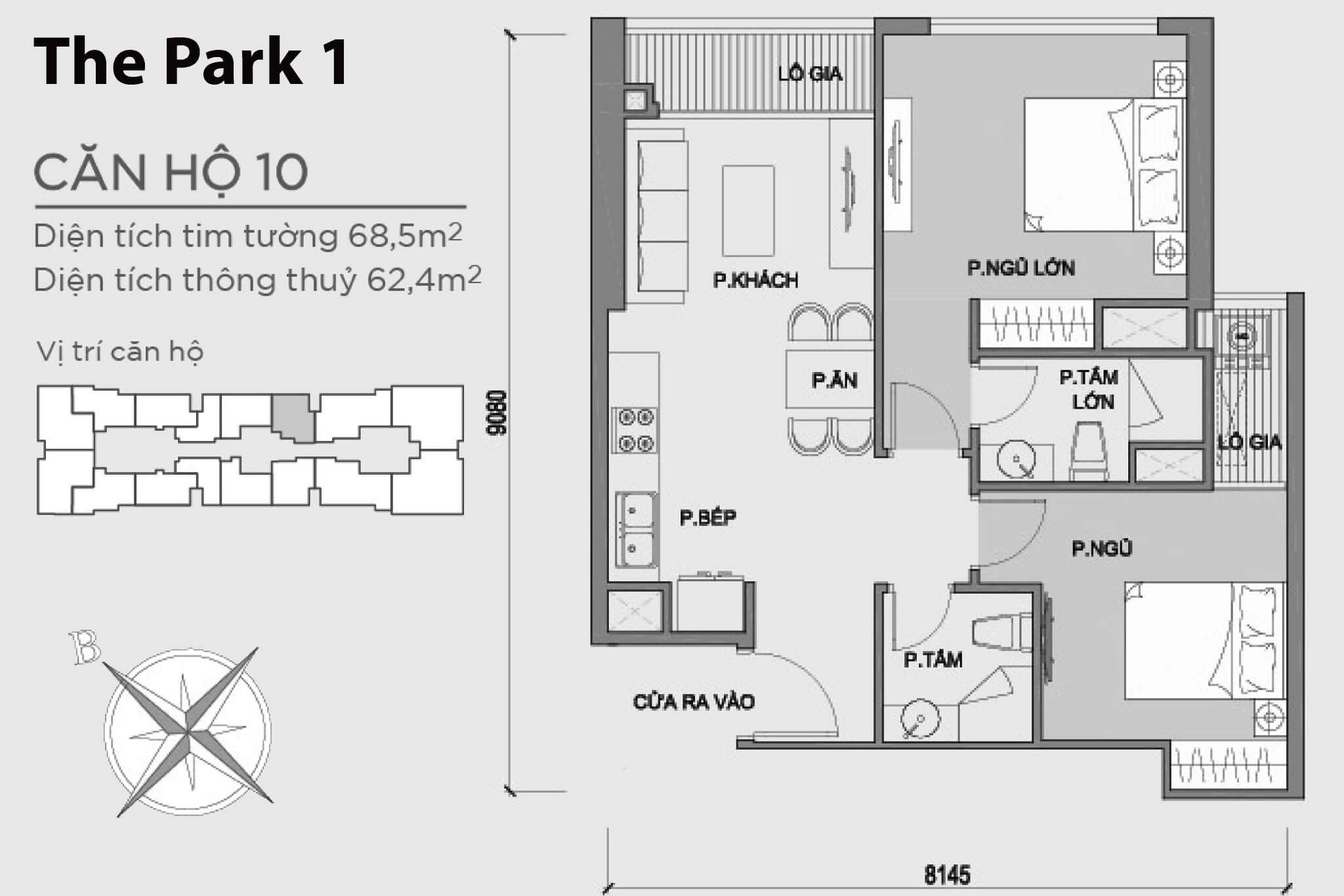 Layout P1-10 | Park 1 - Vinhomes Central Park