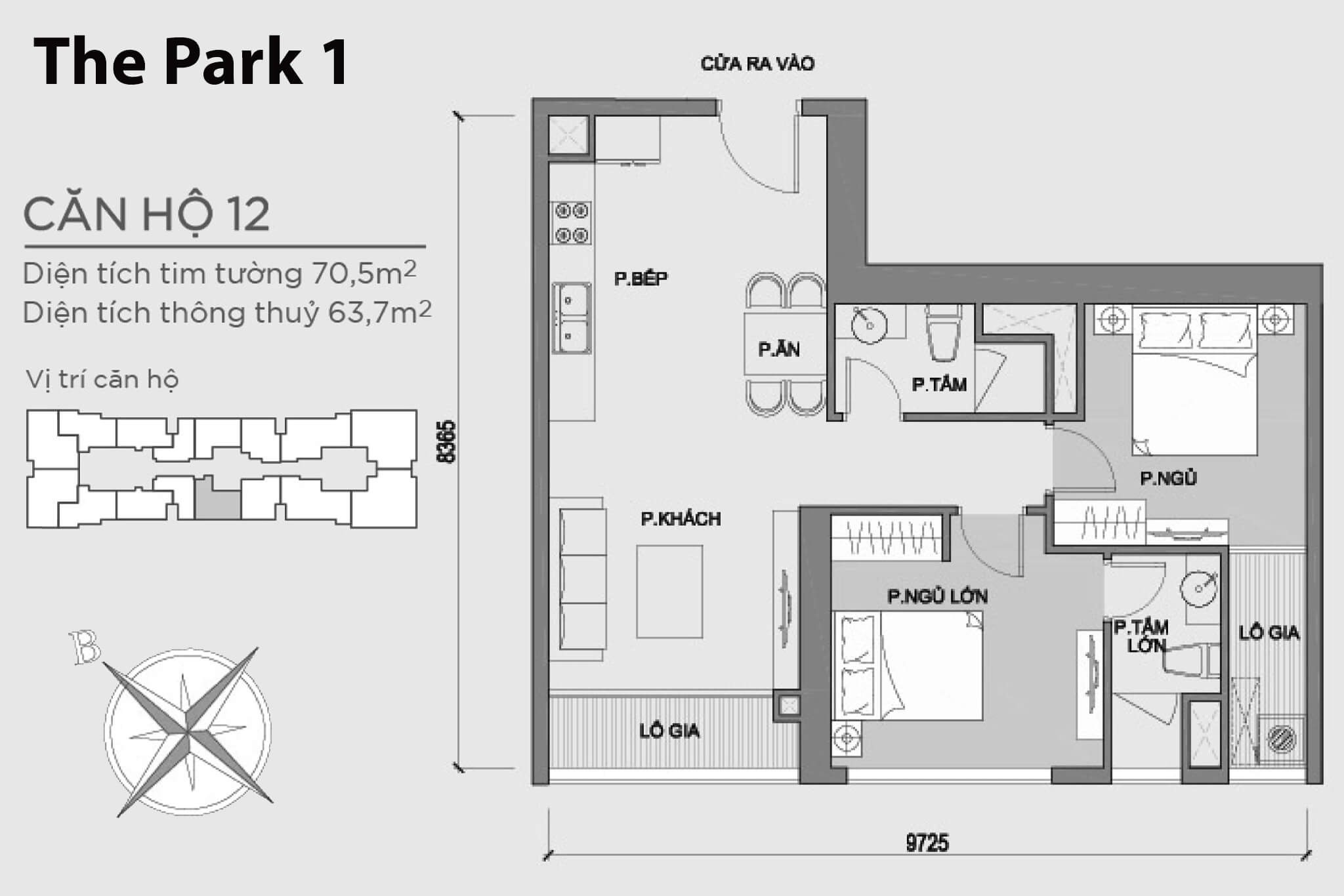 Layout P1-12 | Park 1 - Vinhomes Central Park